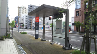 新潟市BRT東中通バス停