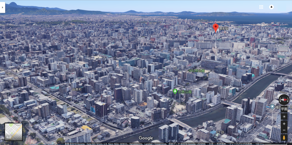 新潟がおもしろくなるブログ Be Interested In Niigata 政令市で都会の新潟市 新潟市は都会 なのか 新潟市と他の政令市の中心市街地をgoogleの航空写真で比べてみる